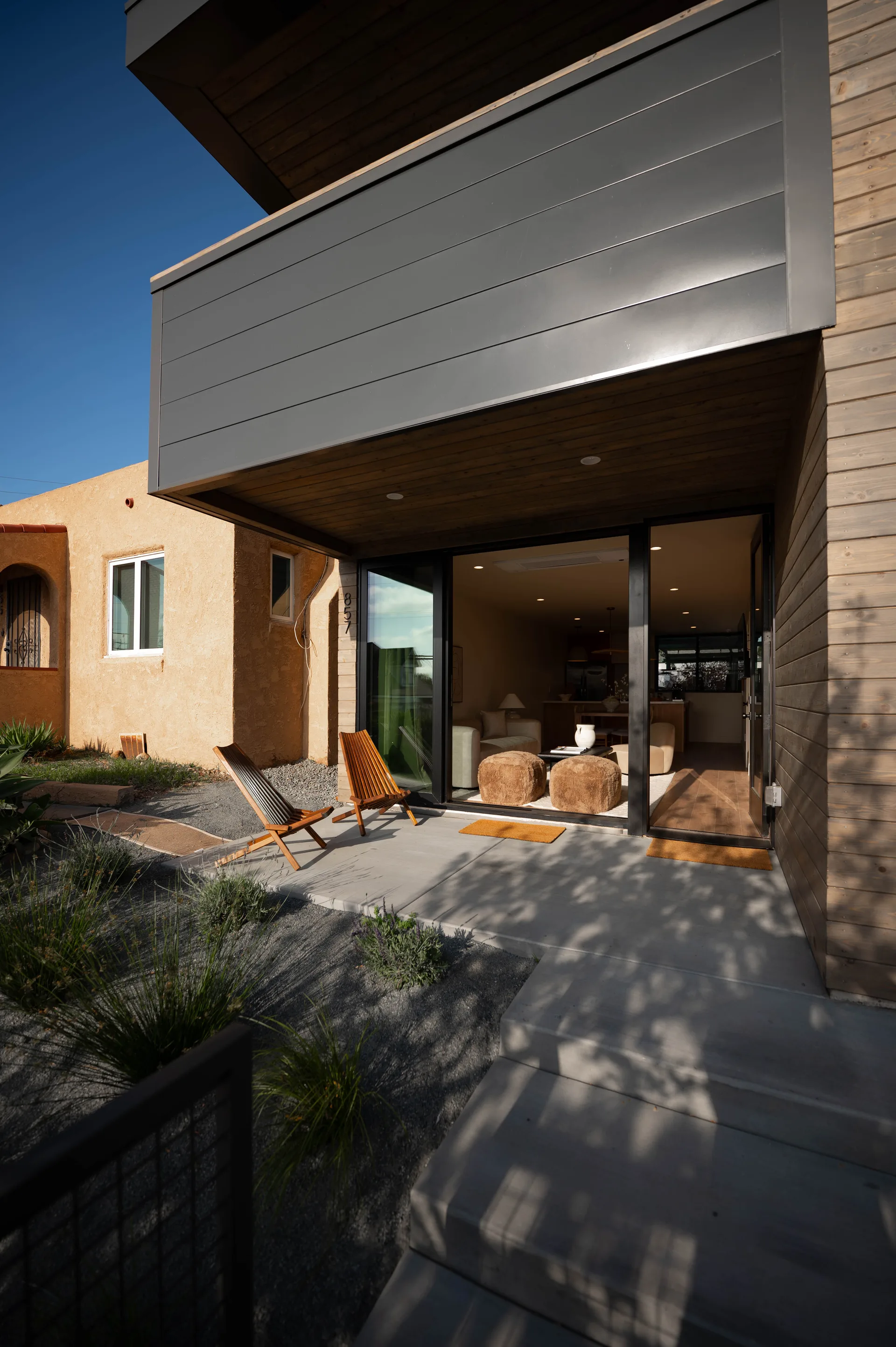 Completed modern home in Golden Hill, San Diego, wired by J.I.C. Electric